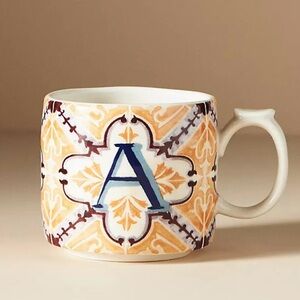 Anthropologie Mezze Monogram Mug
